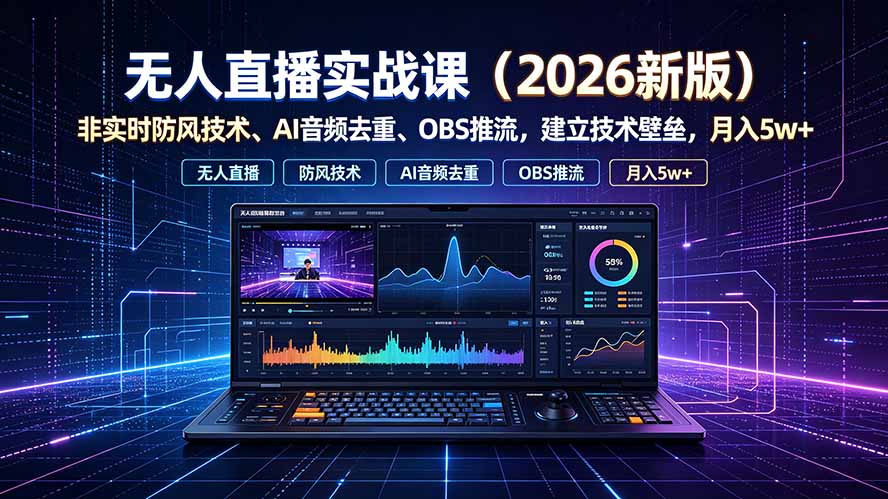 无人直播实战课(更新7月-副业终点站