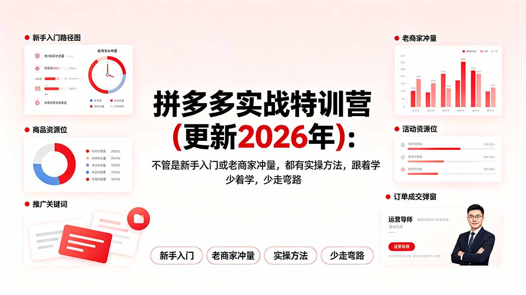 拼多多实战特训营(更新2026年-副业终点站