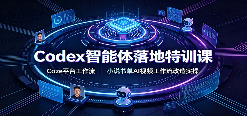 Codex智能体落地特训课：Coze平台工作流，小说书单AI视频工作流改造实操-副业终点站