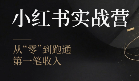 金金老师·小红书实战营-副业终点站