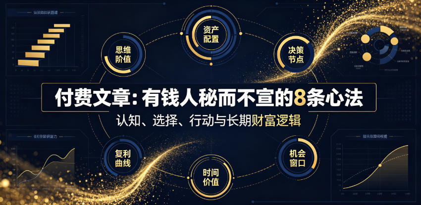 付费文章：有钱人秘而不宣的8条心法-副业终点站