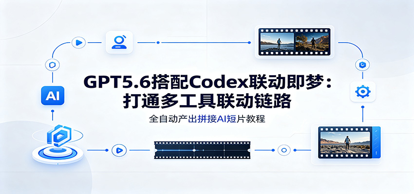 GPT5.6搭配Codex联动即梦:打通多工具联动链路,全自动产出拼接AI短片教程-副业终点站