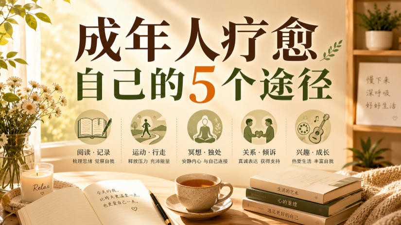 付费文章:成年人疗愈自己的5个途径-副业终点站