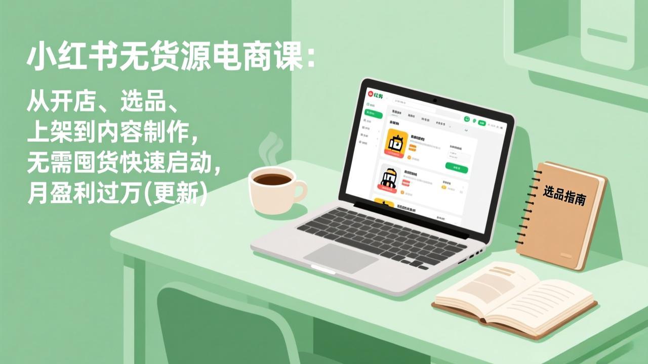 小红书无货源电商课(7月更新-副业终点站