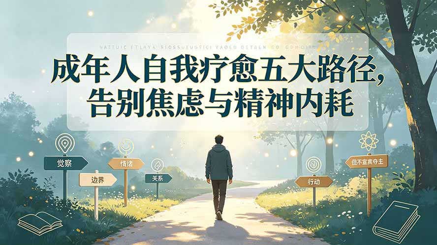 付费文章：成年人自我疗愈五大路径，告别焦虑与精神内耗-副业终点站