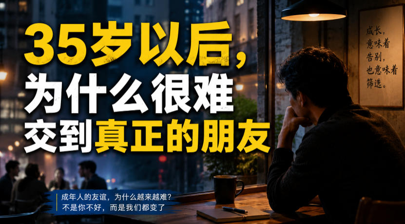 付费文章:35岁以后,为什么很难交到真正的朋友-副业终点站