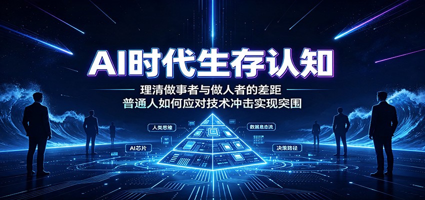 AI时代生存认知:理清做事者与做人者的差距,普通人如何应对技术冲击实现突围-副业终点站