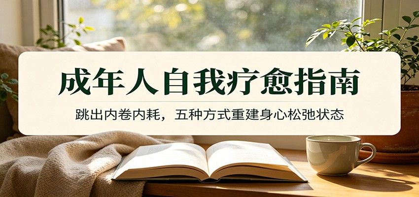 成年人自我疗愈指南：跳出内卷内耗，五种方式重建身心松弛状态-副业终点站