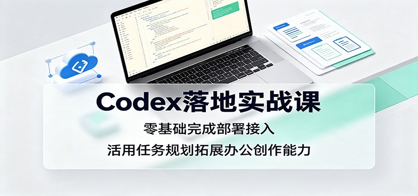 Codex落地实战课:零基础完成部署接入,活用任务规划拓展办公创作能力-副业终点站