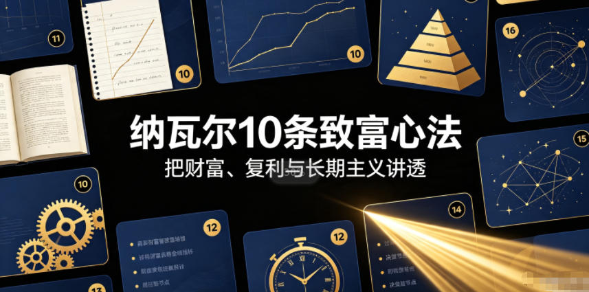 付费文章：纳瓦尔10条致富心法-副业终点站