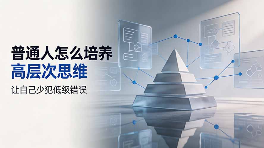 付费文章:普通人怎么培养高层次思维,让自己少犯低级错误-副业终点站