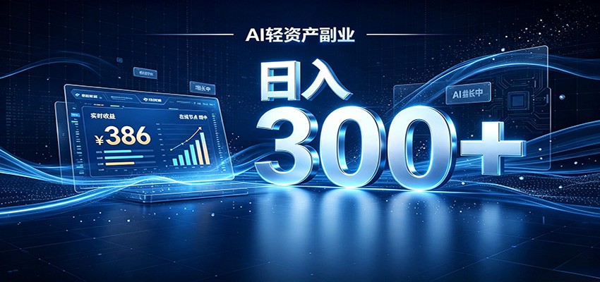 2026 AI轻资产风口，Token中转站小白可入局，日入300+-副业终点站