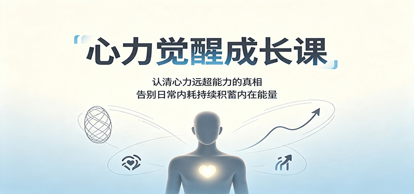 心力觉醒成长课:认清心力远超能力的真相,告别日常内耗持续积蓄内在能量-副业终点站