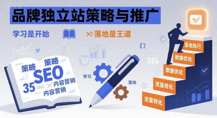 品牌独立站策略与推广，学习是开始，落地是王道-87创业网