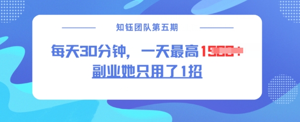 副业她只用了1招，每天30分钟，无脑二创，一天最高1.5k-87创业网