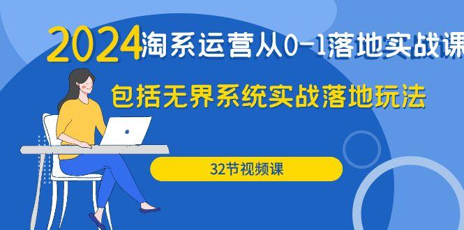 (9919期)2024·淘系运营从0-1落地实战课：包括无界系统实战落地玩法(32节)-87创业网