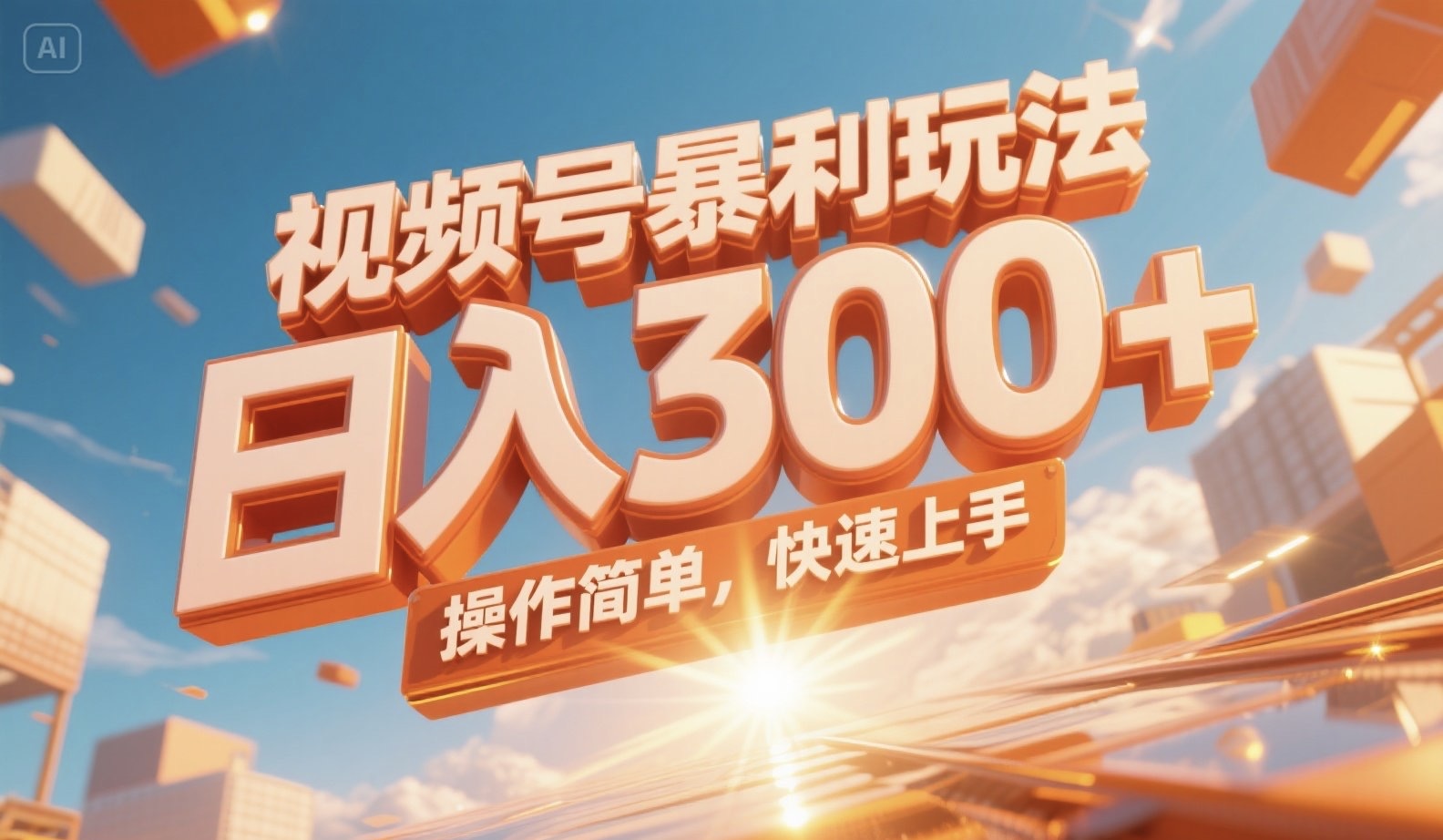 视频号暴利玩法，日入300+，操作简单，快速上手。-87创业网