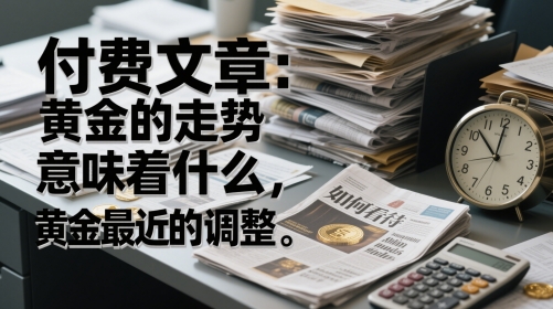 付费文章：黄金的走势意味着什么，如何看待黄金最近的调整-87创业网