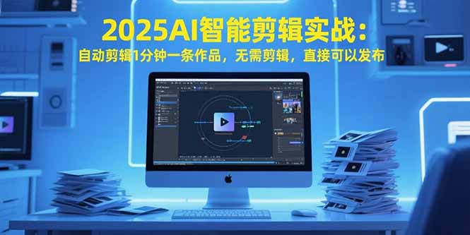 2025AI智能剪辑实战：自动剪辑1分钟一条作品，无需剪辑，直接可以发布-87创业网