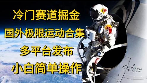 冷门赛道掘金，国外极限运动视频合集，多平台发布，小白简单操作-87创业网