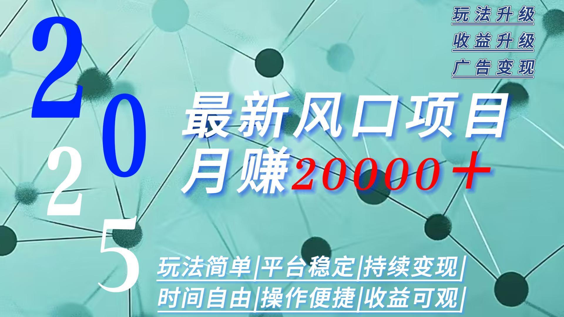 2025广告赛道新风口-月赚2W＋玩法简单，时间自由-87创业网