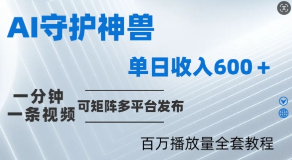 制作各省守护神，100多W播放量的视频只需要1分钟就能完成【揭秘】-87创业网