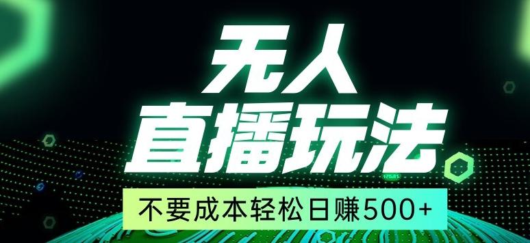 全网首发24年最新无人直播玩法，不需要成本，无需人力，一台电脑24小时为你工作-87创业网