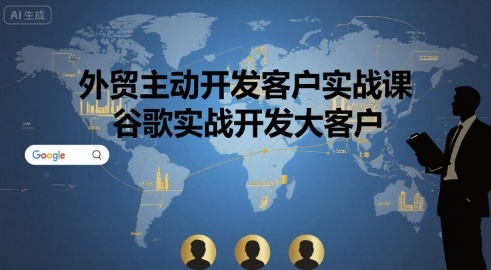 外贸主动开发客户实战课，谷歌实战开发大客户-87创业网