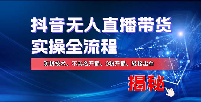 在线赚钱新途径：如何用抖音无人直播实现财务自由，全套实操流程，含…-87创业网