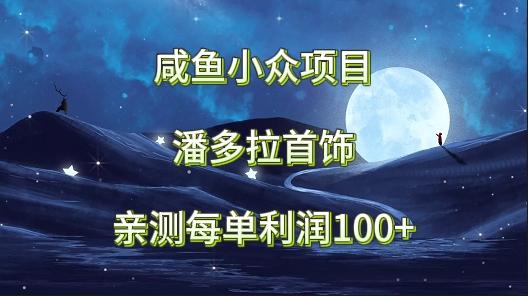 咸鱼小众项目，潘多拉首饰，亲测每单利润100+-87创业网