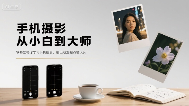 手机摄影从小白到大师，零基础带你学习手机摄影，拍出朋友圈点赞大片-87创业网