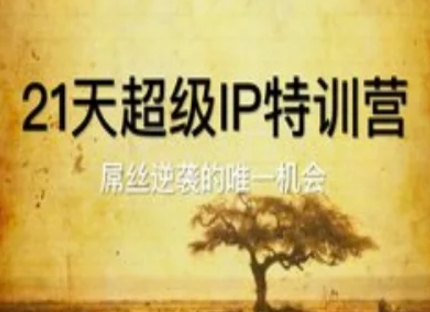 21天超级IP特训营，屌丝逆袭的唯一机会-87创业网
