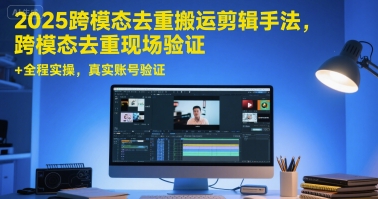 2025跨模态去重搬运剪辑手法，跨模态去重现场验证 +全程实操，真实账号验证-87创业网
