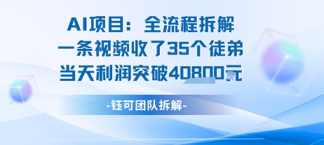 AI收徒变现闭环：一条视频收35人，日入1k+(附完整SOP)-87创业网