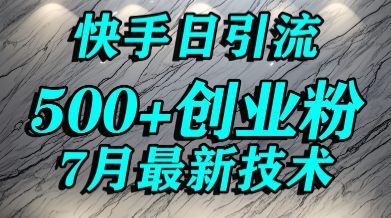 创业粉怎么打？快手精准引流创业粉，宝妈群体日进500+精准流量-87创业网