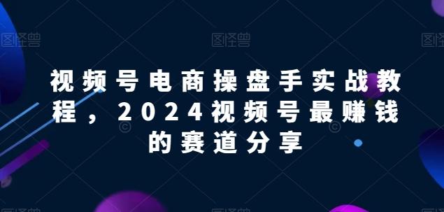 视频号电商实战教程，2024视频号最赚钱的赛道分享-87创业网