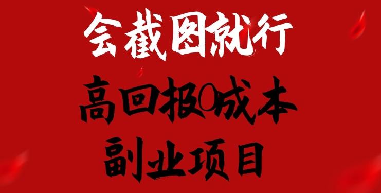 会截图就行，高回报0成本副业项目，卖离婚模板一天1.5k+【揭秘】-87创业网