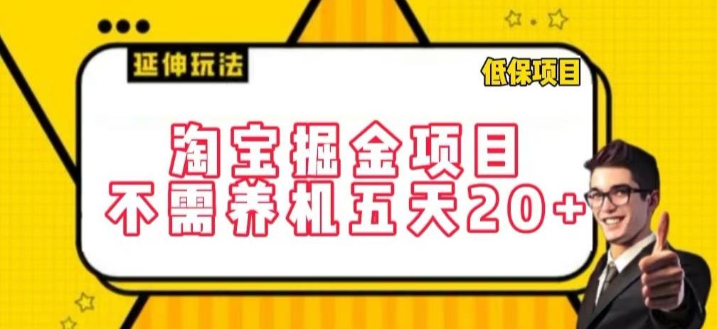 淘宝掘金项目，不需养机，五天20+，每天只需要花三四个小时【揭秘】-87创业网