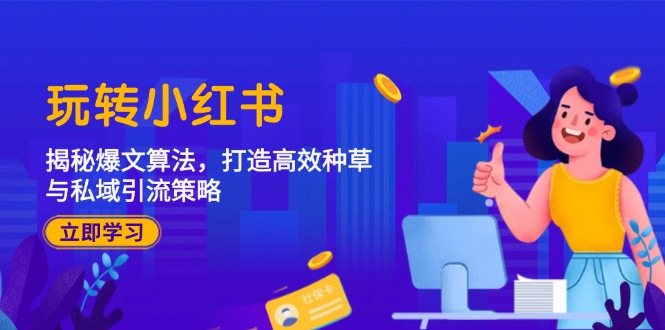 玩转小红书：揭秘爆文算法，打造高效种草与私域引流策略-87创业网