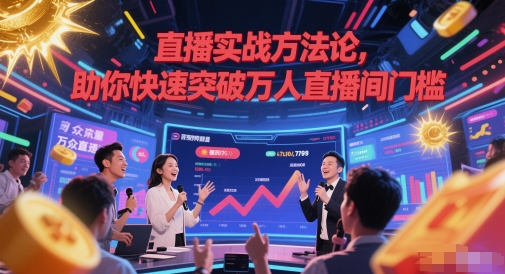 直播实战方法论，助你快速突破万人直播间门槛-87创业网