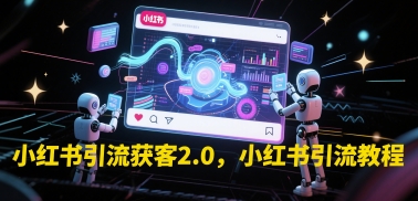 小红书引流获客2.0，小红书引流教程-87创业网