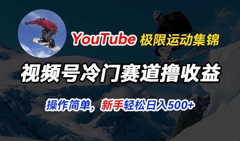 视频号冷门赛道撸收益，YouTube搬运极限运动集锦，暴力起号，操作简单流量高，轻松日入5张【揭秘】-87创业网