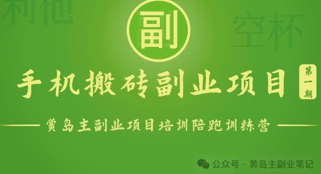 手机搬砖小副业项目训练营1.0，实测1小时收益50+，一部手机轻松日入100+-87创业网