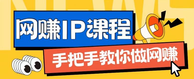 ip合伙人打造1.0，从0到1教你做网创，实现月入过万【揭秘】-87创业网