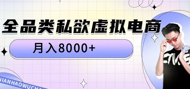 全品类私欲虚拟电商，月入8000+【揭秘】-87创业网