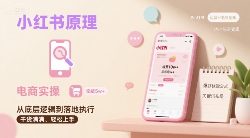 小红书原理以及详细实操流程，小红书电商教程-87创业网
