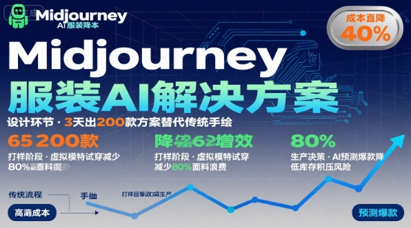 AI在服装领域的运用，使用midjourney做服装辅助企业降低成本-87创业网