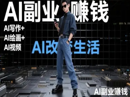 AI改变生活(Ai写作+AI绘画+Ai视频)，AI副业挣钱-87创业网