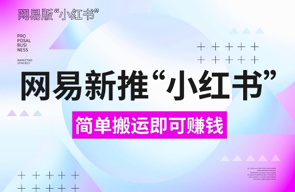 网易官方新推“小红书”，搬运即有收益，新手小白千万别错过(附详细教程)【揭秘】-87创业网