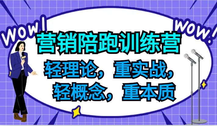 营销陪跑训练营，轻理论，重实战，轻概念，重本质，适合中小企业和初创企业的老板-87创业网